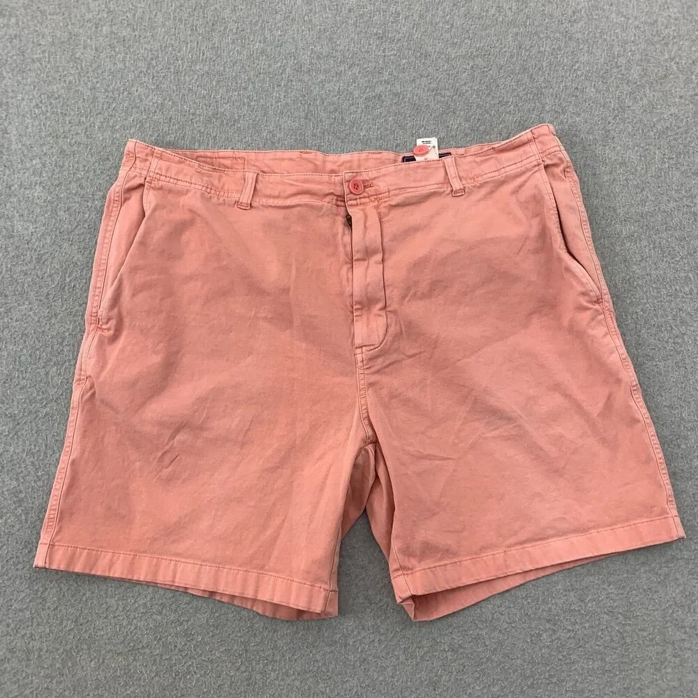 Vineyard Vines Island Shorts 40 Pink Flat Front Chino 7